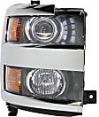 2015 Chevrolet Silverado 2500 HD - Driver and Passenger Side Halogen Headlight, With bulb(s), OE Replacement