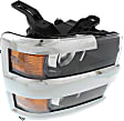 2015-2019 Chevrolet Silverado 2500 HD - Driver and Passenger Side Halogen Headlight, With bulb(s), OE Replacement,, CAPA Certified