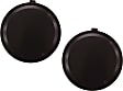 Fog Light Cover - Front, Driver and Passenger Side, Black