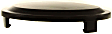 Fog Light Cover - Front, Driver and Passenger Side, Black