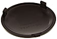 Fog Light Cover - Front, Driver and Passenger Side, Black