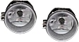 Front, Driver and Passenger Side Fog Lights, With Bulb(s), Halogen, CAPA CERTIFIED