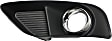 2012 Chrysler 300 - Driver and Passenger Side Fog Light Trim, For Models without Parking Aid Sensor, Black and Chrome