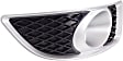 Front, Driver and Passenger Side Fog Light Trims, Textured Black