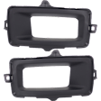 Front, Driver and Passenger Side Fog Light Trims, Textured Black