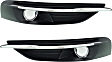 Front, Driver and Passenger Side Fog Light Trims, Textured Black