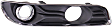 2011-2014 Chrysler 300 - Front, Driver and Passenger Side Fog Light Trims, Black and Chrome, For Models With Adaptive Cruise Control
