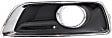 Front, Driver and Passenger Side Fog Light Trims, Black and Chrome, For Models With Fog Light Holes