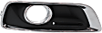 Front, Driver and Passenger Side Fog Light Trims, Black and Chrome, For Models With Fog Light Holes