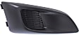 Fog Light Cover - Front, Driver and Passenger Side, Black