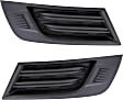 Fog Light Cover - Front, Driver and Passenger Side, Textured Black