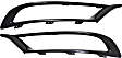 2015-2023 Chrysler 300 - Front, Driver and Passenger Side, Center Bumper Trim, Black Chrome