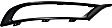 2015-2023 Chrysler 300 - Front, Driver and Passenger Side, Center Bumper Trim, Black Chrome