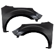 Front, Driver and Passenger Side Fenders, With body cladding holes