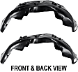 Front, Driver and Passenger Side, Fender Liner
