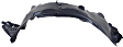 Front, Driver and Passenger Side, Fender Liner