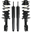 2008 Saturn Aura - Front and Rear, Driver and Passenger Side Shock and Fully Loaded Strut