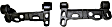 Control Arm Bracket - Front, Driver and Passenger Side, Lower, Black, Iron
