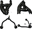 Front, Driver and Passenger Side, Upper and Lower Control Arms