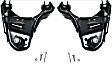 1985 GMC S15 - Front, Driver and Passenger Side, Upper Control Arms, with Ball Joint(s)