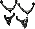 2000 Chevrolet Silverado 1500 - Front, Driver and Passenger Side, Upper and Lower Control Arms, With Ball Joint Assembly