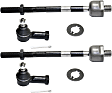 Front, Driver and Passenger Side, Inner and Outer Tie Rod Ends