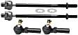 Front, Driver and Passenger Side, Inner and Outer Tie Rod Ends