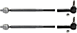 Front, Driver and Passenger Side, Inner and Outer Tie Rod Ends