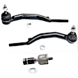 Front, Driver and Passenger Side, Inner and Outer Tie Rod End