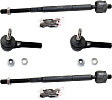 Front, Driver and Passenger Side, Inner and Outer Tie Rod Ends