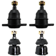 Front, Driver and Passenger Side, Upper and Lower Ball Joint