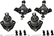 Front, Driver and Passenger Side, Upper and Lower Ball Joints