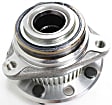 2-Wheel Set Front, Driver and Passenger Side Wheel Hubs, With Bearing, 52-tooth tone ring; 3.96 in. ABS Tone Ring Diameter