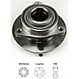 1995 Dodge Intrepid - Front, Driver and Passenger Side Wheel Hub, 5 Lugs, With Bearing