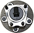 2012 Chevrolet Malibu - Front and Rear Wheel Hub, 4-Wheel ABS, 5 Lugs, With Bearing, With Sensor