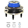 2008 Chevrolet Impala - Front, Driver and Passenger Side Wheel Hub, Fits Models Without ABS, 5 Lugs, With Bearing