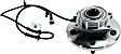Front and Rear, Driver and Passenger Side Wheel Hub, 5 Lugs, With Bearing, With Sensor