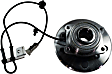Front and Rear, Driver and Passenger Side Wheel Hub, 5 Lugs, With Bearing, With Sensor