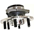 1993 GMC K2500 - Front, Driver and Passenger Side Wheel Hub, With 6 Stud Hub, 6 Lugs, With Bearing