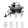 2014 Chevrolet Express 3500 - Front Wheel Hub, To 9600 (lb) GVW, with 8 Stud Hub, 8 Lugs, With Bearing, With Sensor