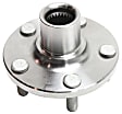 Front and Rear, Driver and Passenger Side Wheel Hub, 5 Lugs, Front - Without Bearing; Rear - With Bearing