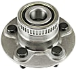 Front and Rear, Driver and Passenger Side Wheel Hub, 5 Lugs, Front - Without Bearing; Rear - With Bearing