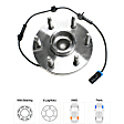 2005 GMC Safari SLE - Front Wheel Hub, RWD, 6 Lugs, With Bearing, With Sensor