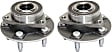 Front or Rear, Driver and Passenger Side Wheel Hub, 5 Lugs, With Bearing