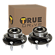 Front or Rear, Driver and Passenger Side Wheel Hub, 5 Lugs, With Bearing