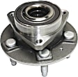 Front or Rear, Driver and Passenger Side Wheel Hub, 5 Lugs, With Bearing