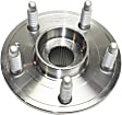 Front or Rear, Driver and Passenger Side Wheel Hub, 5 Lugs, With Bearing