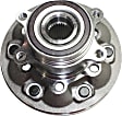 Front, Driver and Passenger Side Wheel Hub, 6 Lugs, With Bearing, Without Sensor, 4WD