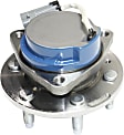 Front, Driver and Passenger Side Wheel Hub, 6 Lugs, With Bearing, With Sensor