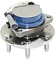 Front, Driver and Passenger Side Wheel Hub, 6 Lugs, With Bearing, With Sensor